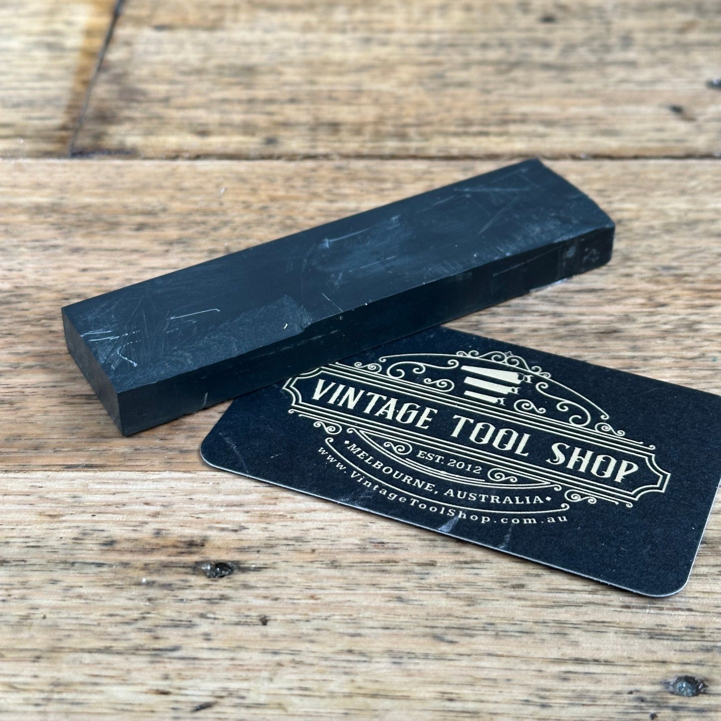 A387 Vintage Unusual Strata German mottled Thuringian SLATE Razor BARBER HONE sharpening stone waterstone