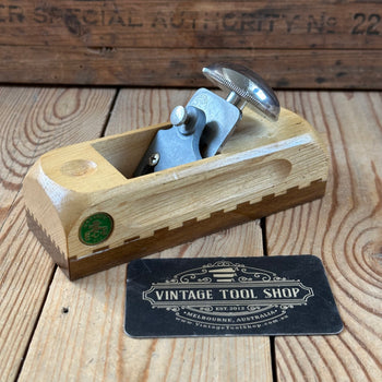 N1704 AWESOME! Vintage E.C.E. West-Germany wooden “The Pocket” BLOCK PLANE Lignum Vitae Sole