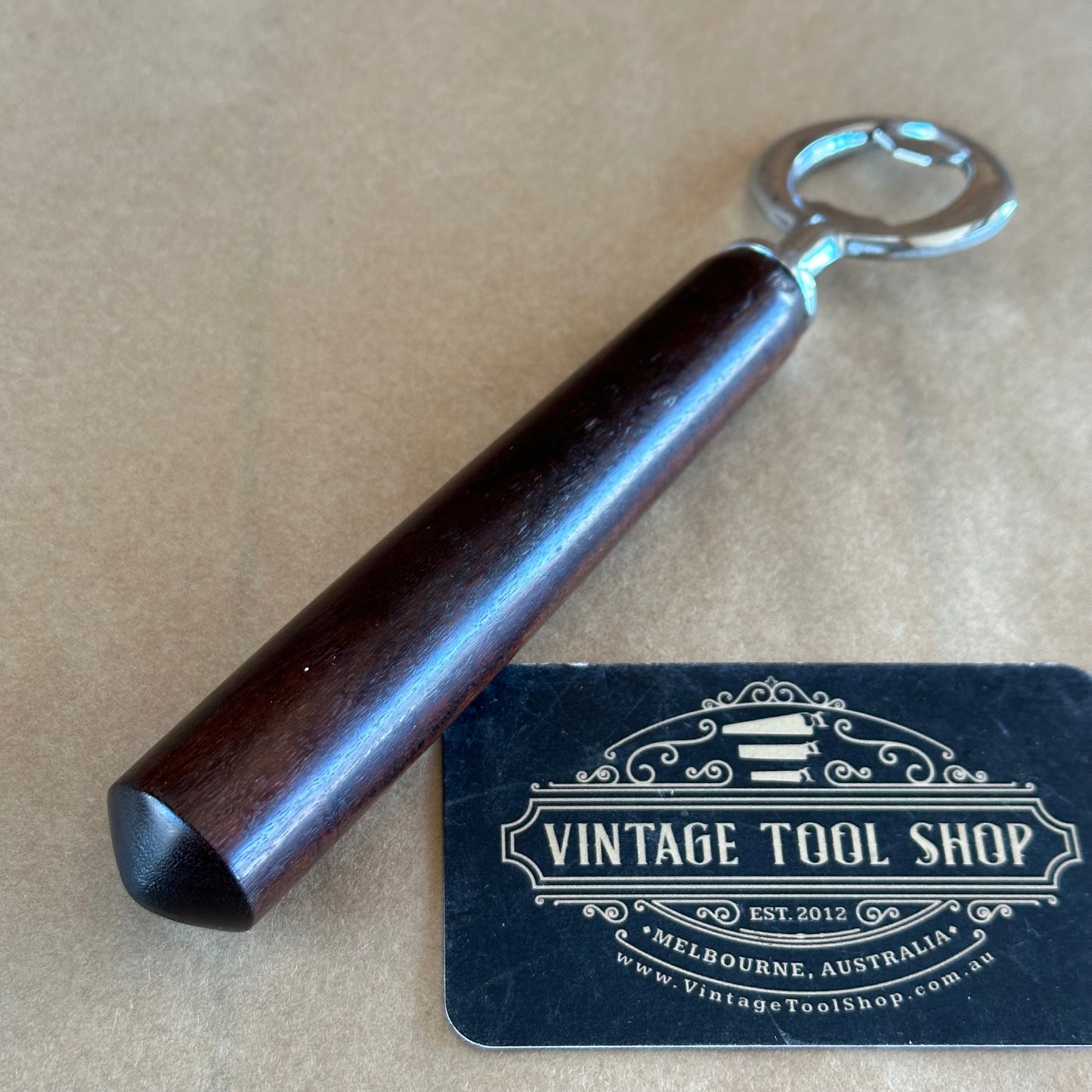 VTS7 NEW! Melbourne made GIDGEE wooden handle BOTTLE OPENER