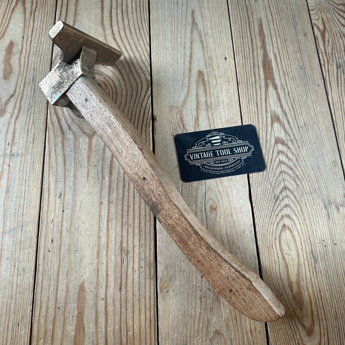 N1796 Vintage BRONZE VENEER HAMMER