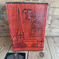 VD2260 Vintage 1980 Tallinn Olympic LEATHER BOOK notebook journal diary COVER handmade in Estonia