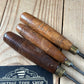 H2604 Vintage 3 x ADDIS England GOUGE CHISEL Carving Set