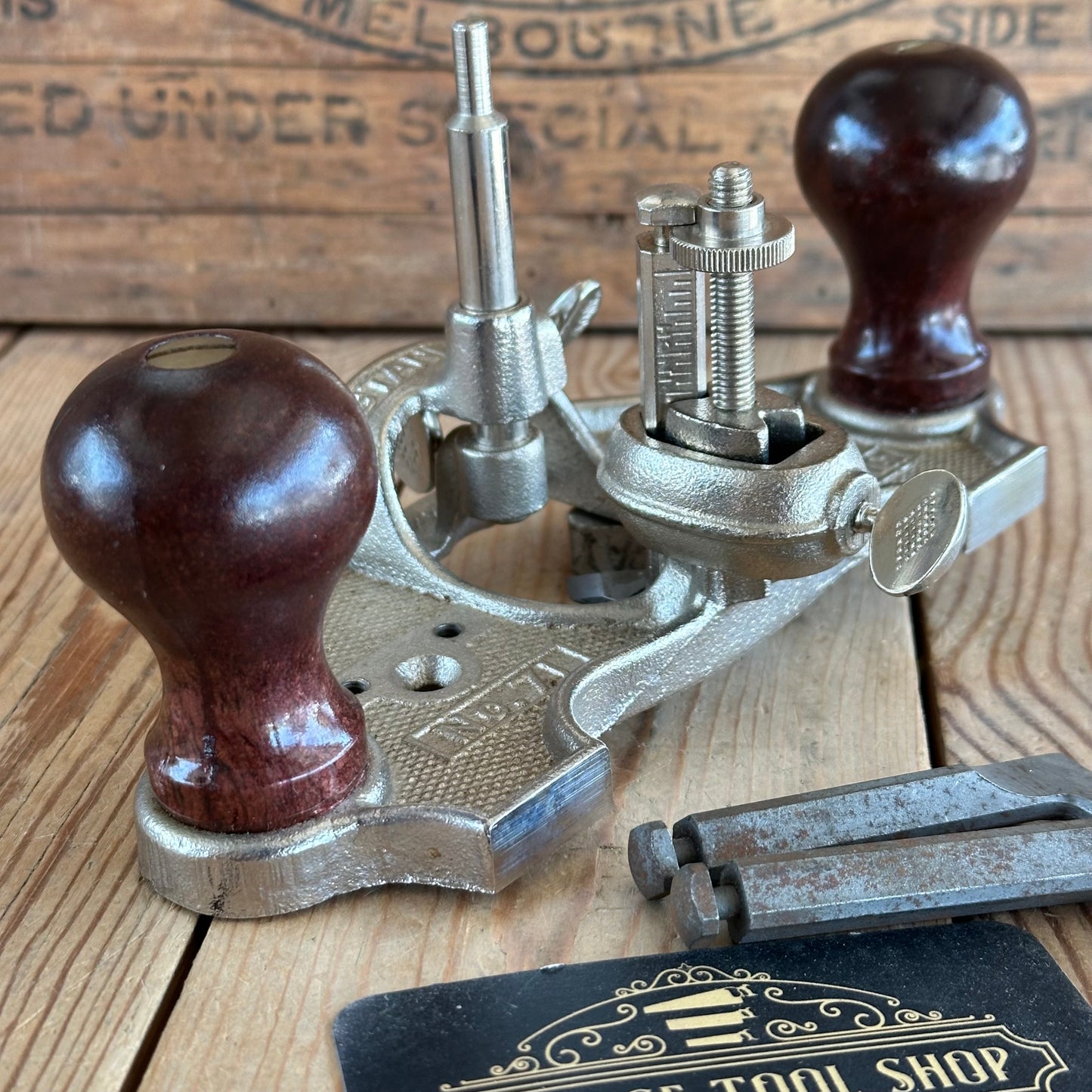 H1766 Vintage STANLEY England No.71 Router PLANE IOB