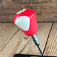 TR135 Repurposed Red/white “11” POOL BALL awl by Tony Ralph