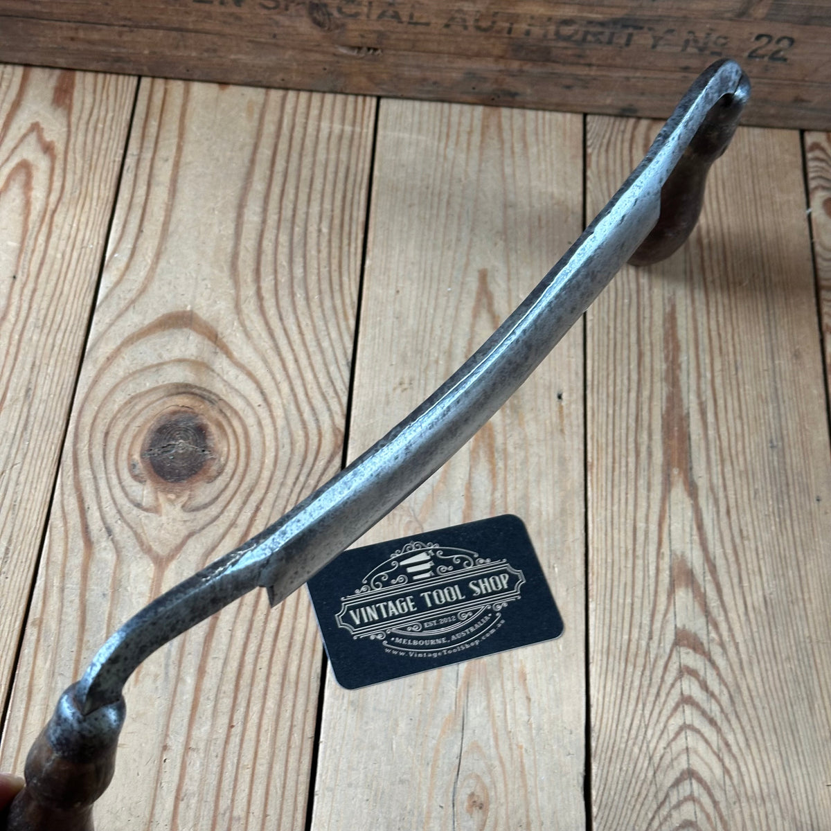 H2564 Vintage 8” New Haven Edge Tool Co USA DRAWKNIFE draw knife