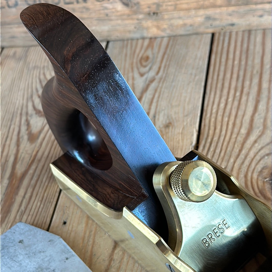 SOLD H834 Contemporary RON BRESE USA Brass & Rosewood INFILL PLANE