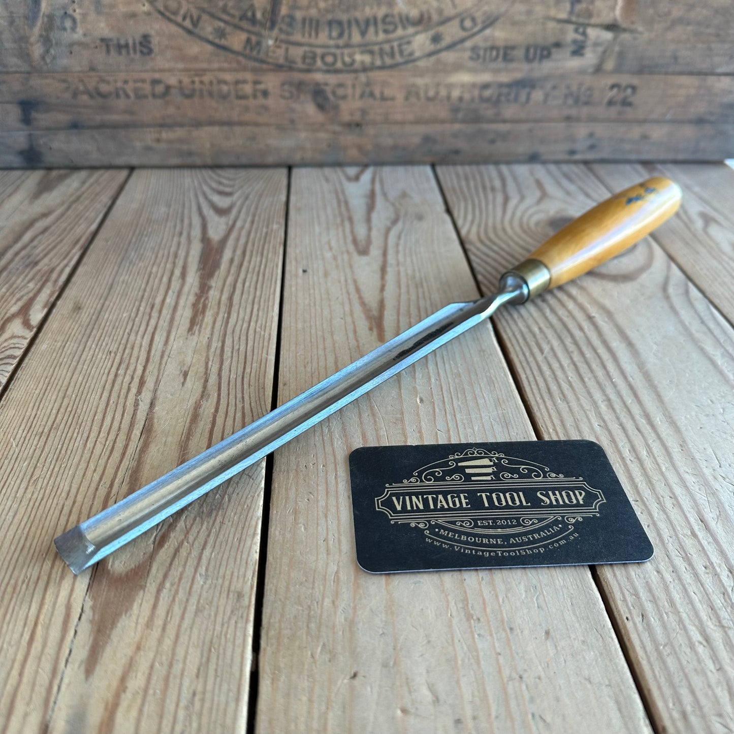 N914 Vintage ROBERT SORBY England 16mm SCRIBING GOUGE CHISEL