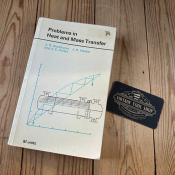 XBN174 Vintage 1974 BOOK PROBLEMS in HEAT and MASS TRANSFER by J.R.Backhurst & J.H.Harker & J.E.Porter
