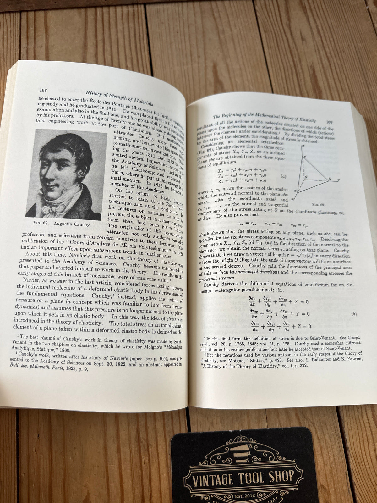 XBN27 Vintage 1983 History of Strength of Materials BOOK by S.P.Timoshenko