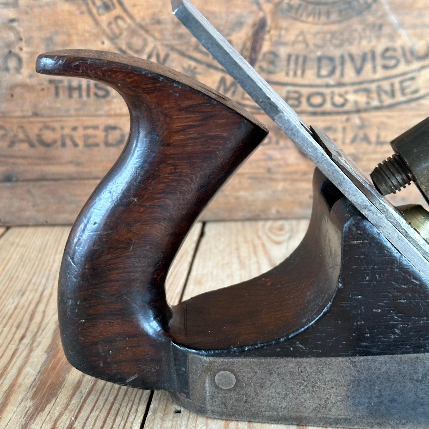 N1149 Antique MATHIESON Scotland Infill SMOOTHING plane in Rosewood