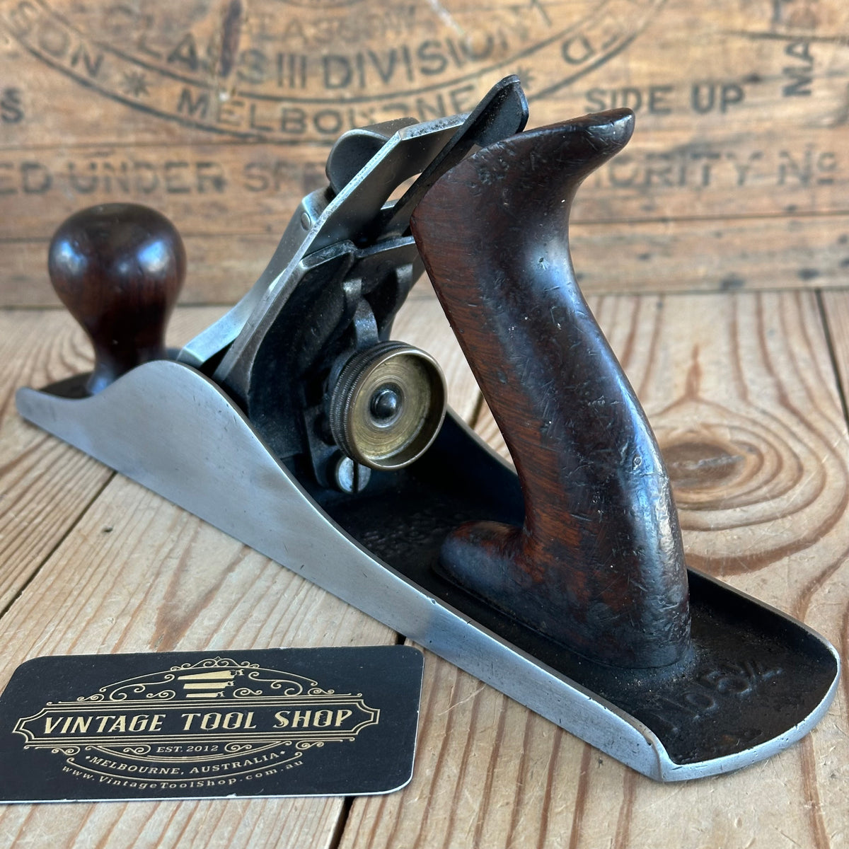 SOLD. H2135 SCARCE! Vintage STANLEY No.5 1/4c CORRUGATED Junior Jack PLANE