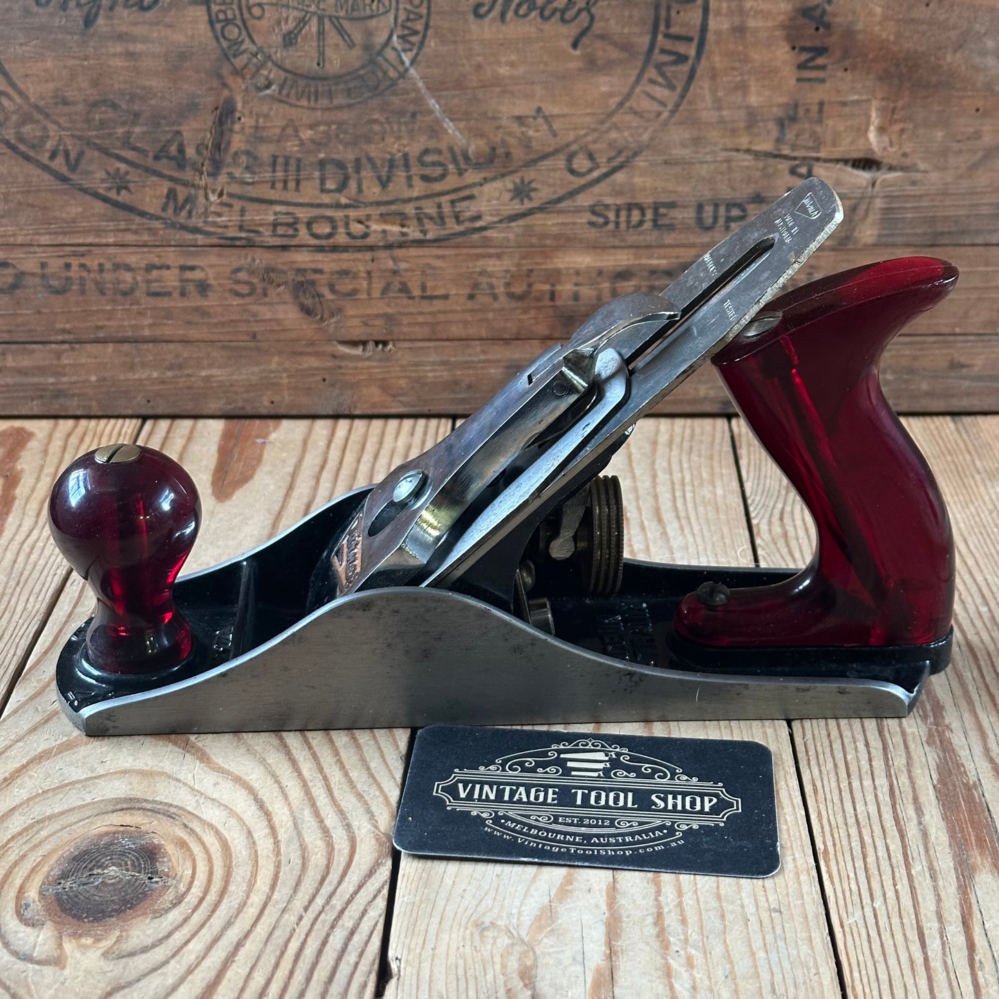 H2419 Vintage COLLECTOR GRADE! TURNER Australia No.4 smoothing PLANE IOB