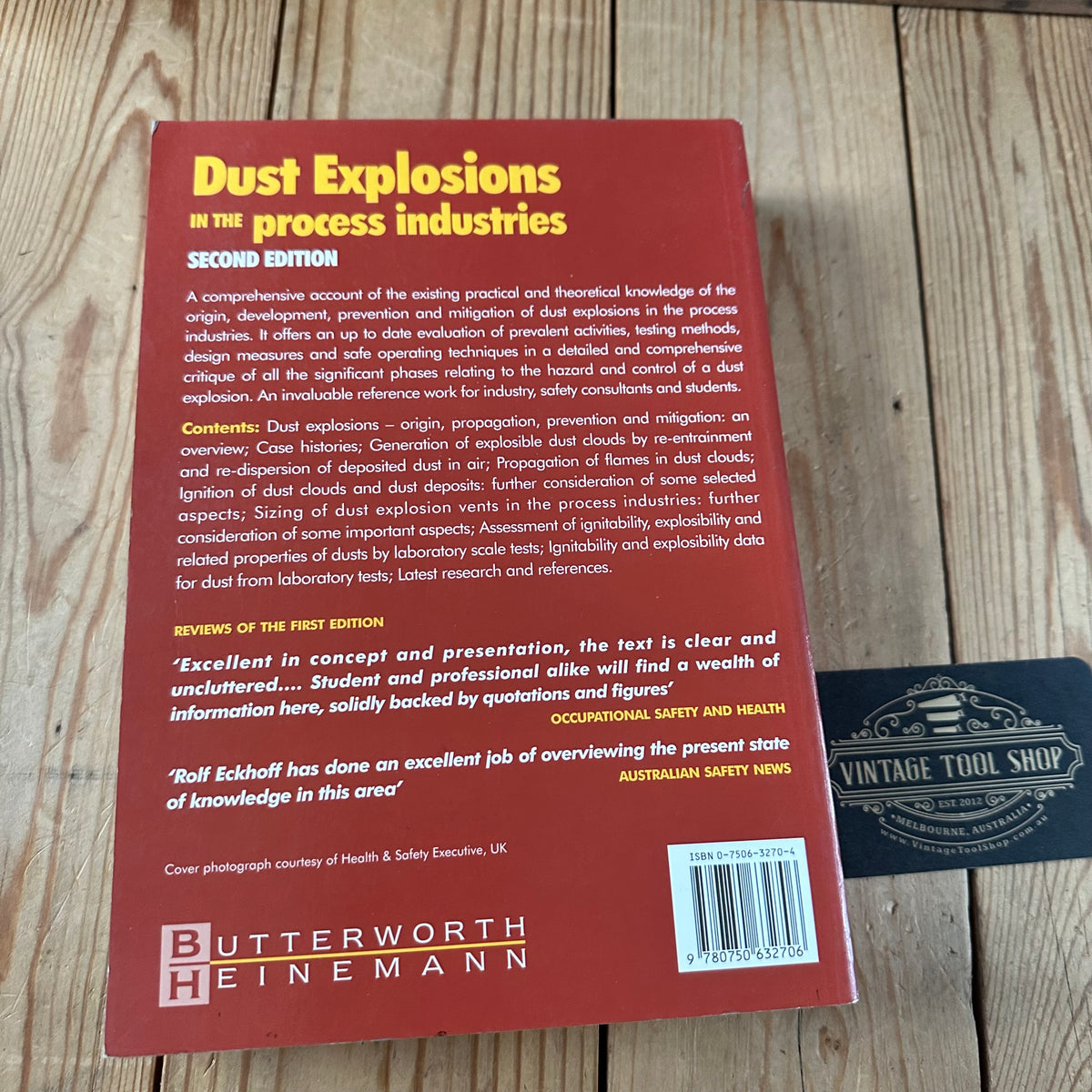 N2045 FASCINATING READING! Vintage BOOK DUST EXPLOSIONS in the PROCESS INDUSTRY 2nd edition by R.K.Eckhoff