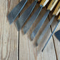 N1962 Contemporary PFEIL SWISS Switzerland 6 x SKEW carving CHISELS