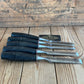 H1311 Vintage 5 x STANLEY bevel CHISELS