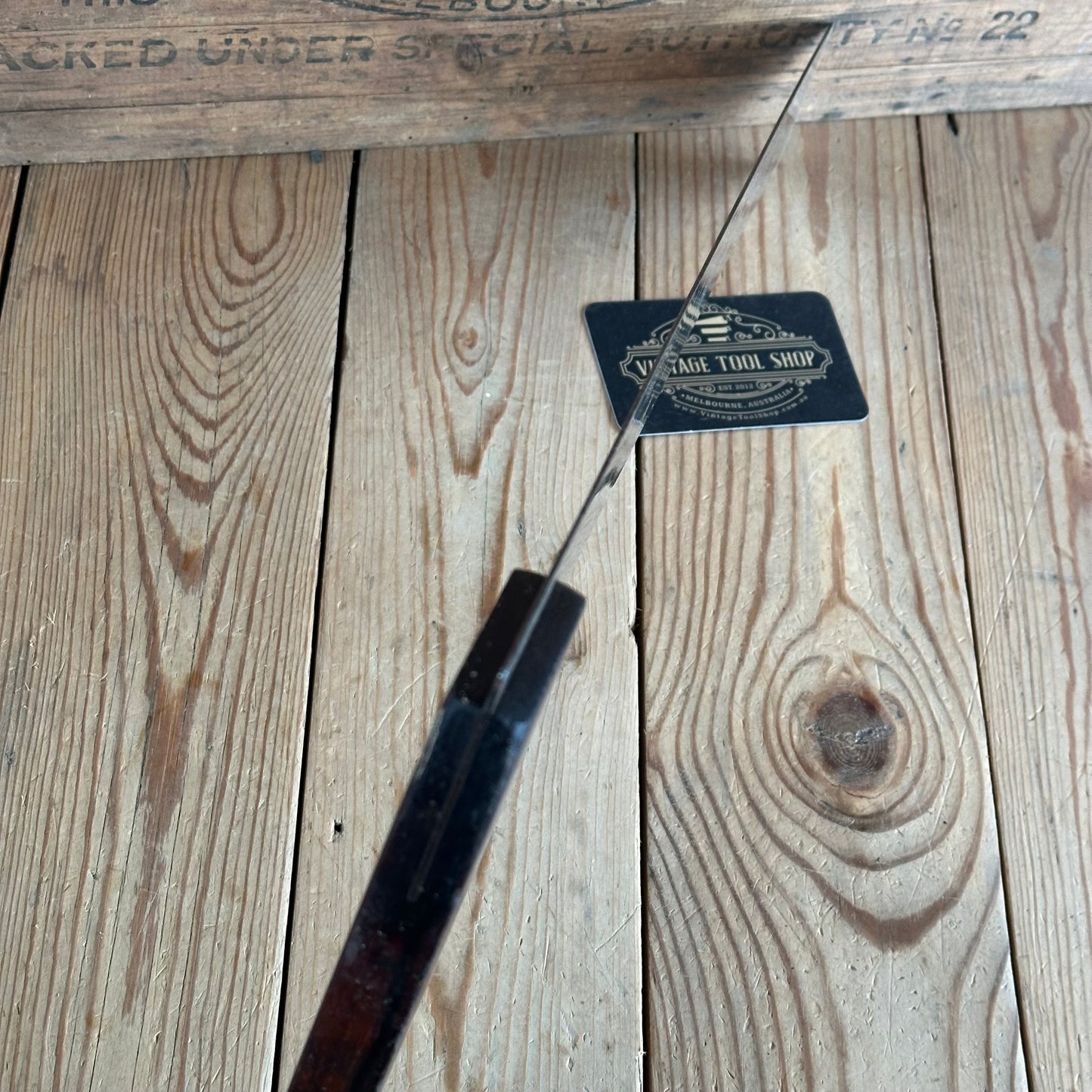 SOLD. N1936 SCARCE! Vintage STANLEY No:2 15” square with rest tab Sweetheart era ROSEWOOD & brass SQUARE