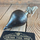 T3690 UNUSUAL! Vintage HEAVY 710g IRON Turnip PLUMB BOB