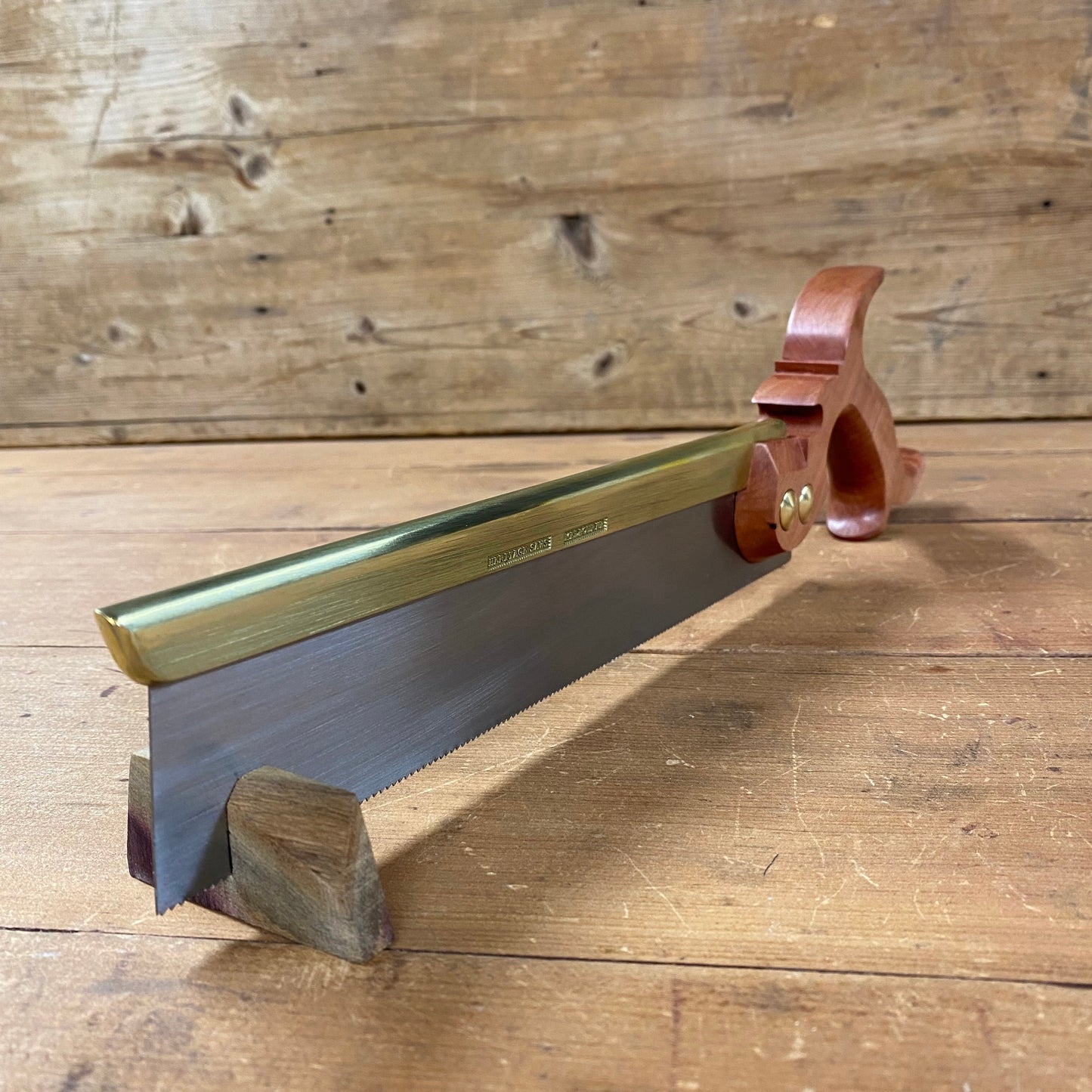 VHS189 HERITAGE SAWS Custom 10” CARLTON model 15 ppi DOVETAIL SAW with TAS MYRTLE Handle