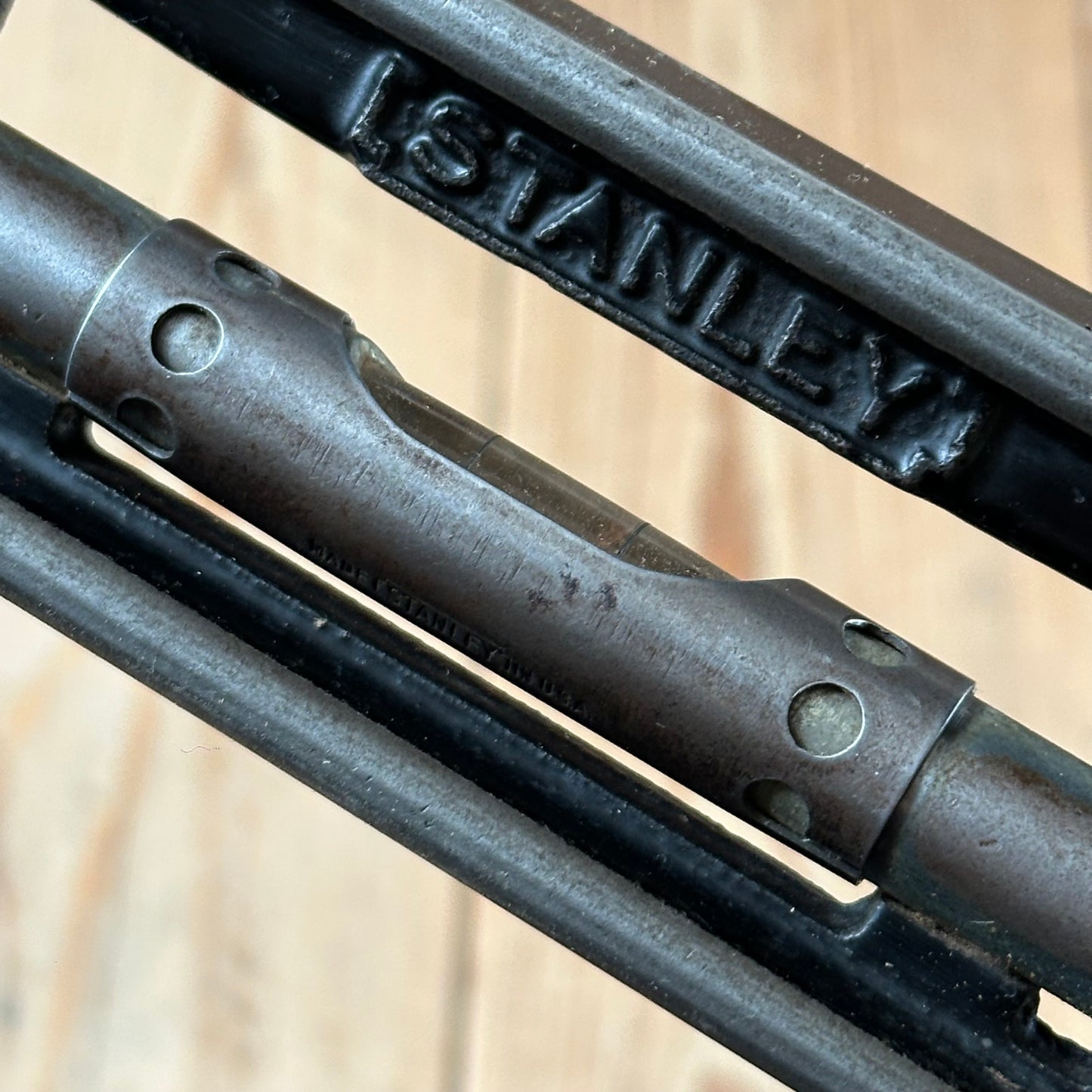H2501 COOL! Vintage STANLEY No:36G 9” engineers METAL SPIRIT LEVEL