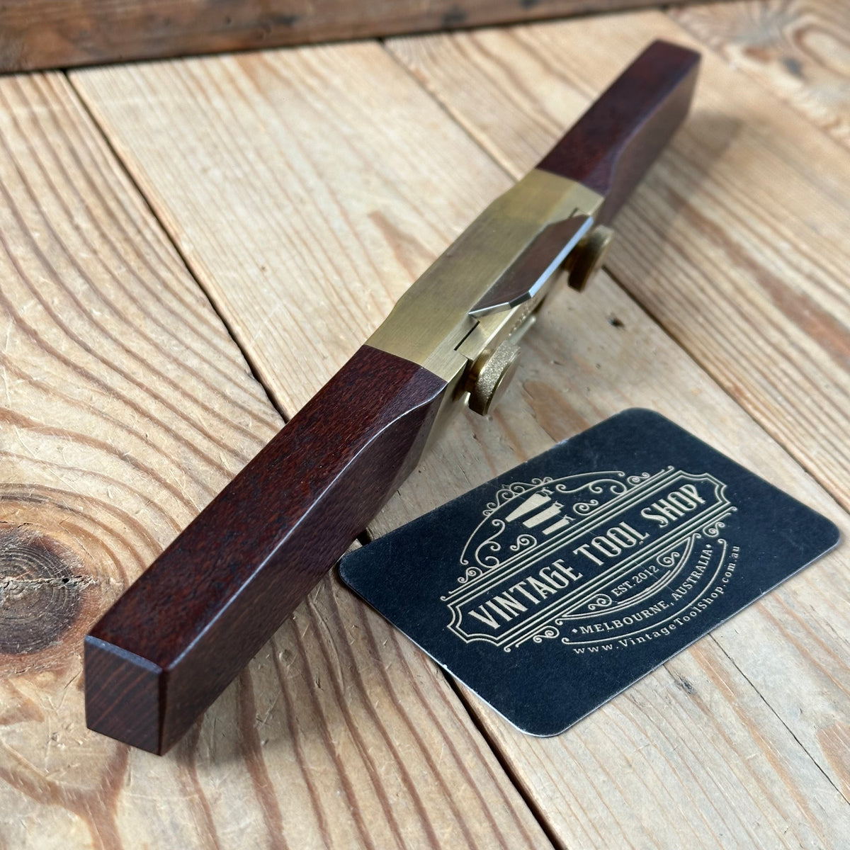 C4 TIDY! Contemporary Australian HNT GORDON Beefwood FLAT SOLE  SPOKESHAVE IOB