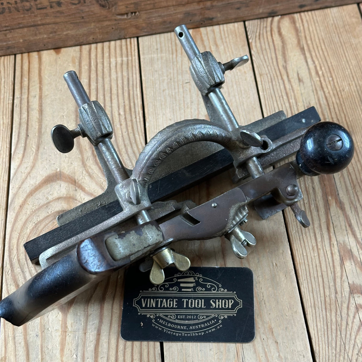 C6 COMPLETE! Antique STANLEY USA No.46 Combination PLANE with 10 cutters