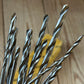 H2515 Vintage BOXED mixed set of 13 x CLEVELAND style wood drill BITS brace BIT set