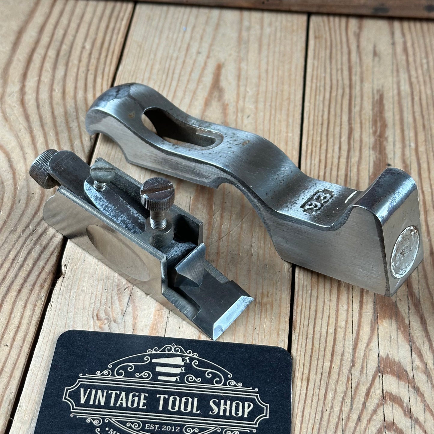 N1794 Vintage STANLEY England No.93 Rabbet REBATE Shoulder CHISEL PLANE