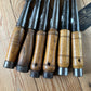 H2522 Vintage set of 6 x WARD & PAYNE & MARPLES Socketed Framing CHISELS