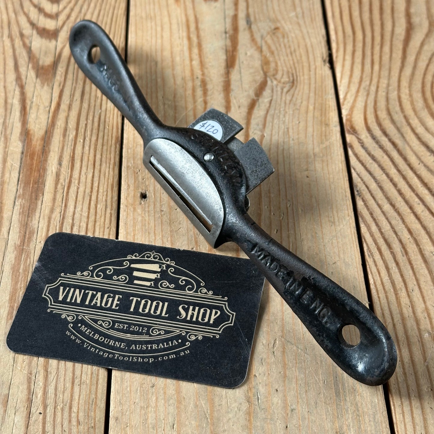 D2049 Vintage STANLEY England No:63 convex SPOKESHAVE Spoke shave