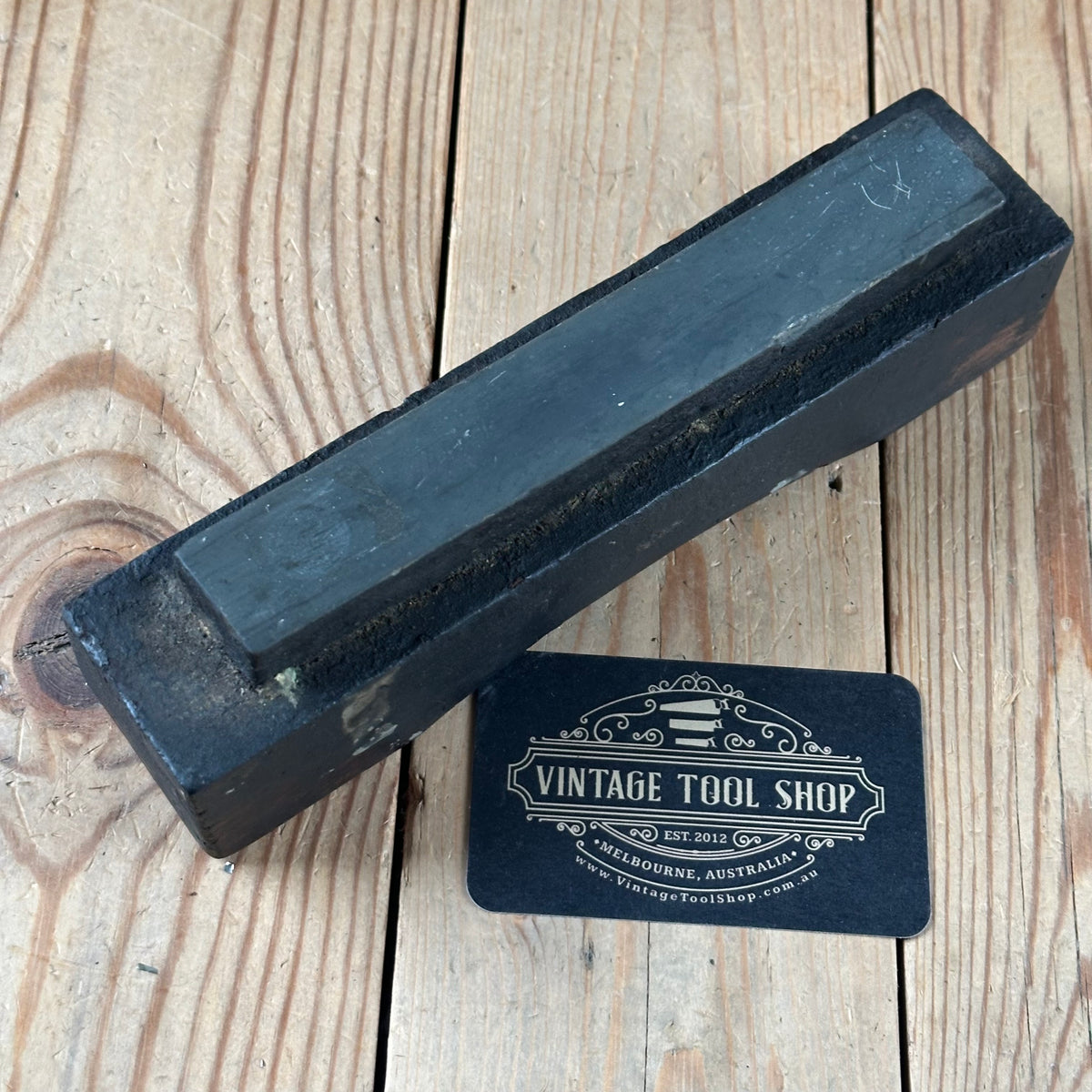 A400 CUTE! Vintage Welsh LLYN IDWAL SHARPENING STONE Mounted Natural Stone