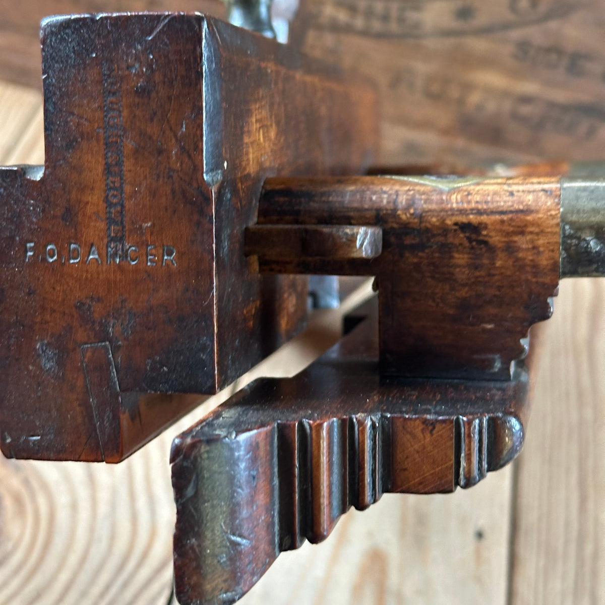 H2605 SCARCE! Antique GOUGH & BOWEN 1840-1855 DADO REBATE PLOUGH PLANE