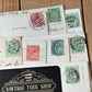VD0-16 Vintage 9x POSTCARD series 1905-1930 stamps handwritten souvenir post cards junk journal diary collection
