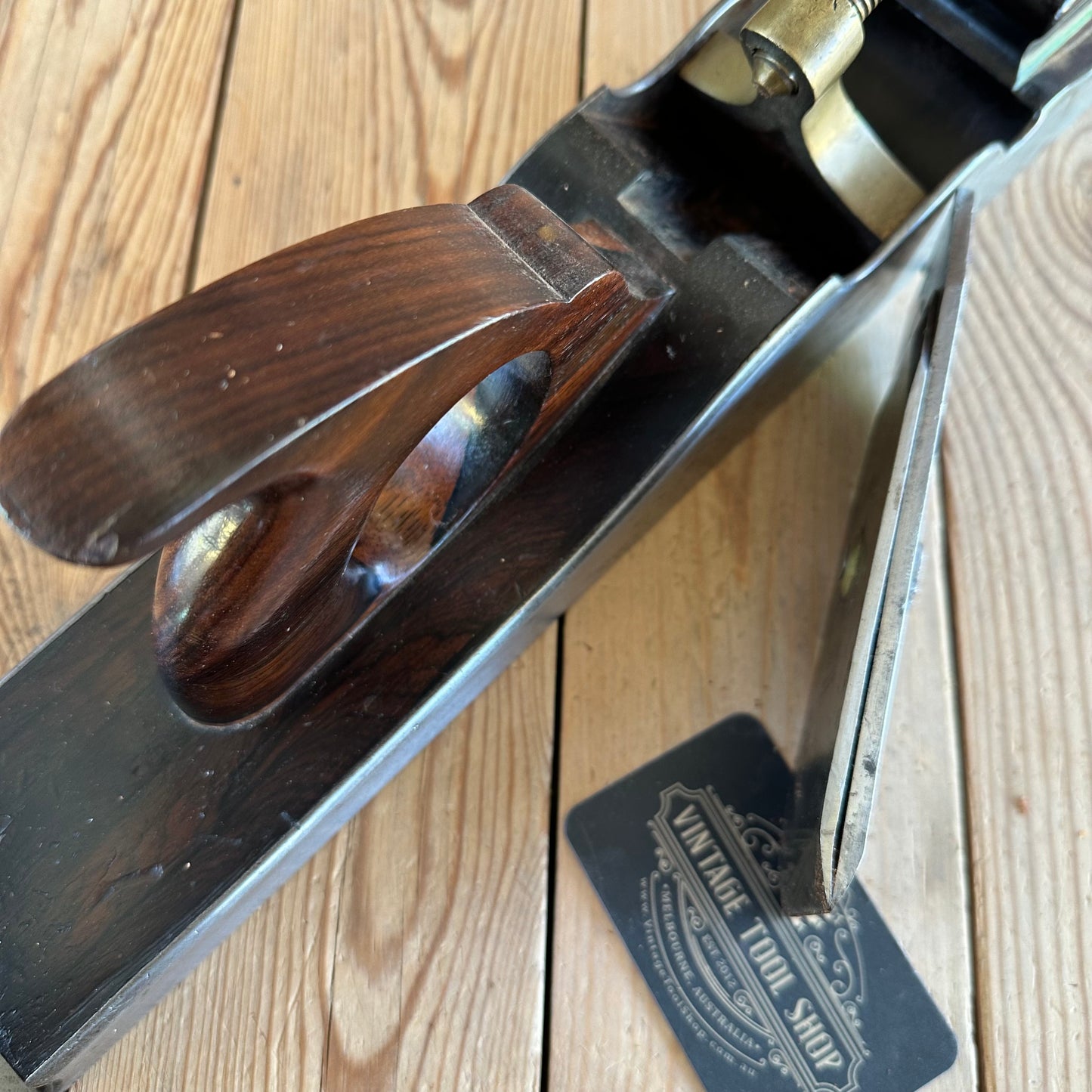 SOLD. N1902 Antique Stewart SPIERS Scotland 20.5” Rosewood INFILL PLANE