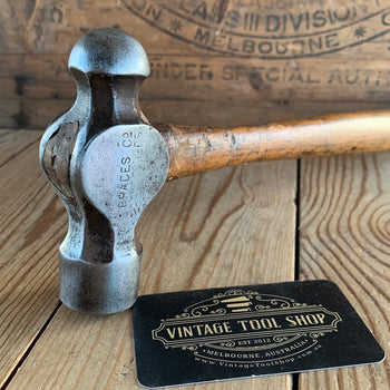 T7526 Vintage BRADES England 1.25lb BALL PEEN Hammer