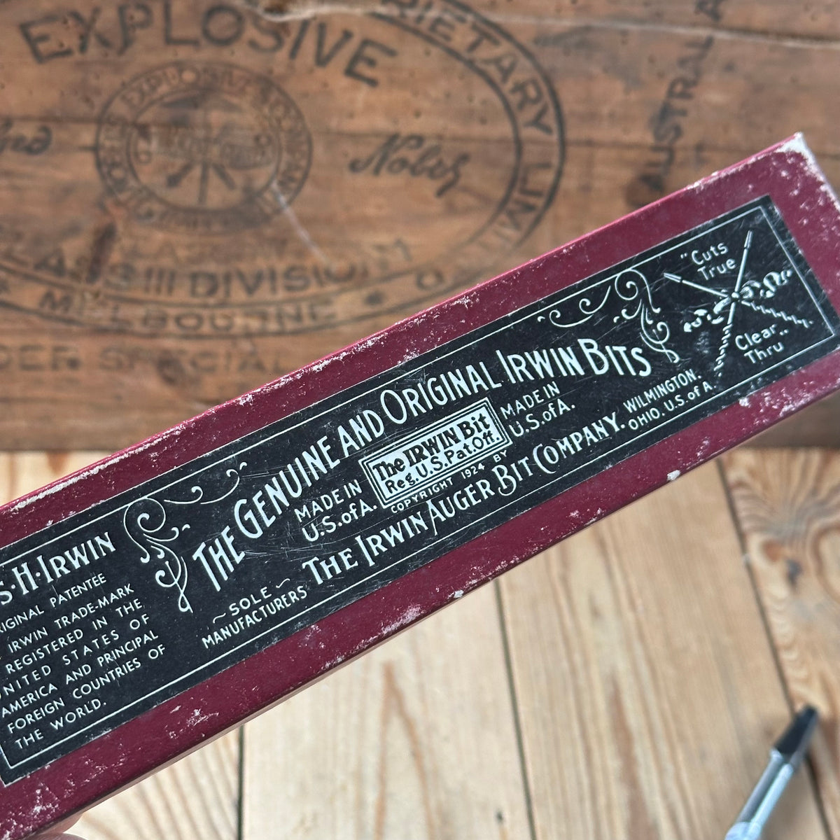 N1833 NEW OLD STOCK! Vintage IRWIN USA No.1 expansive DRILL BIT IOB