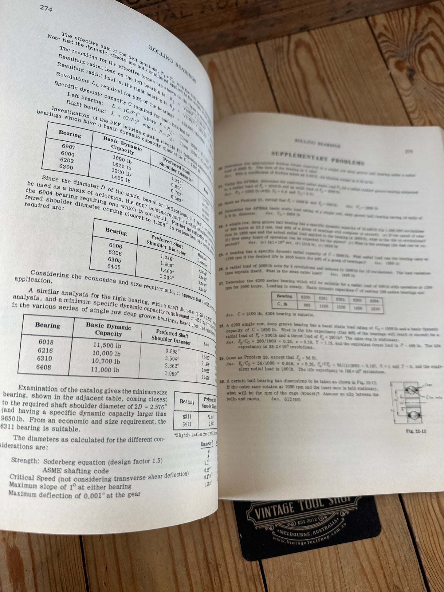 XBN91 Vintage 1961 BOOK SCHAUM'S OUTLINE SERIES Theory and Problems of MACHINE DESIGN by A.S.Hall, A.R.Holowenko & H.G.Laughlin