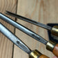 H2428 Vintage SET of 3 x ADDIS England Carving GOUGE CHISELS