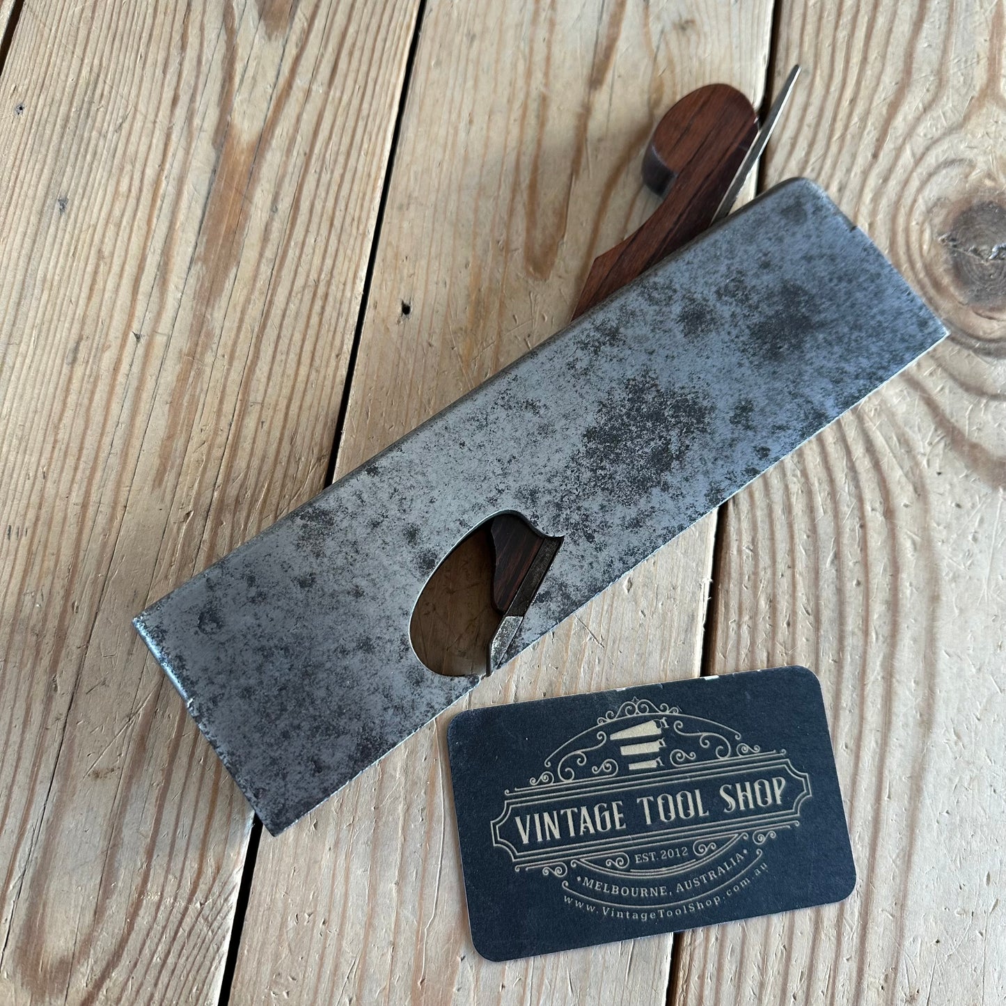 N1922 Antique Iron & ROSEWOOD INFILL 3/4” 18mm Shoulder PLANE by MATHIESON
