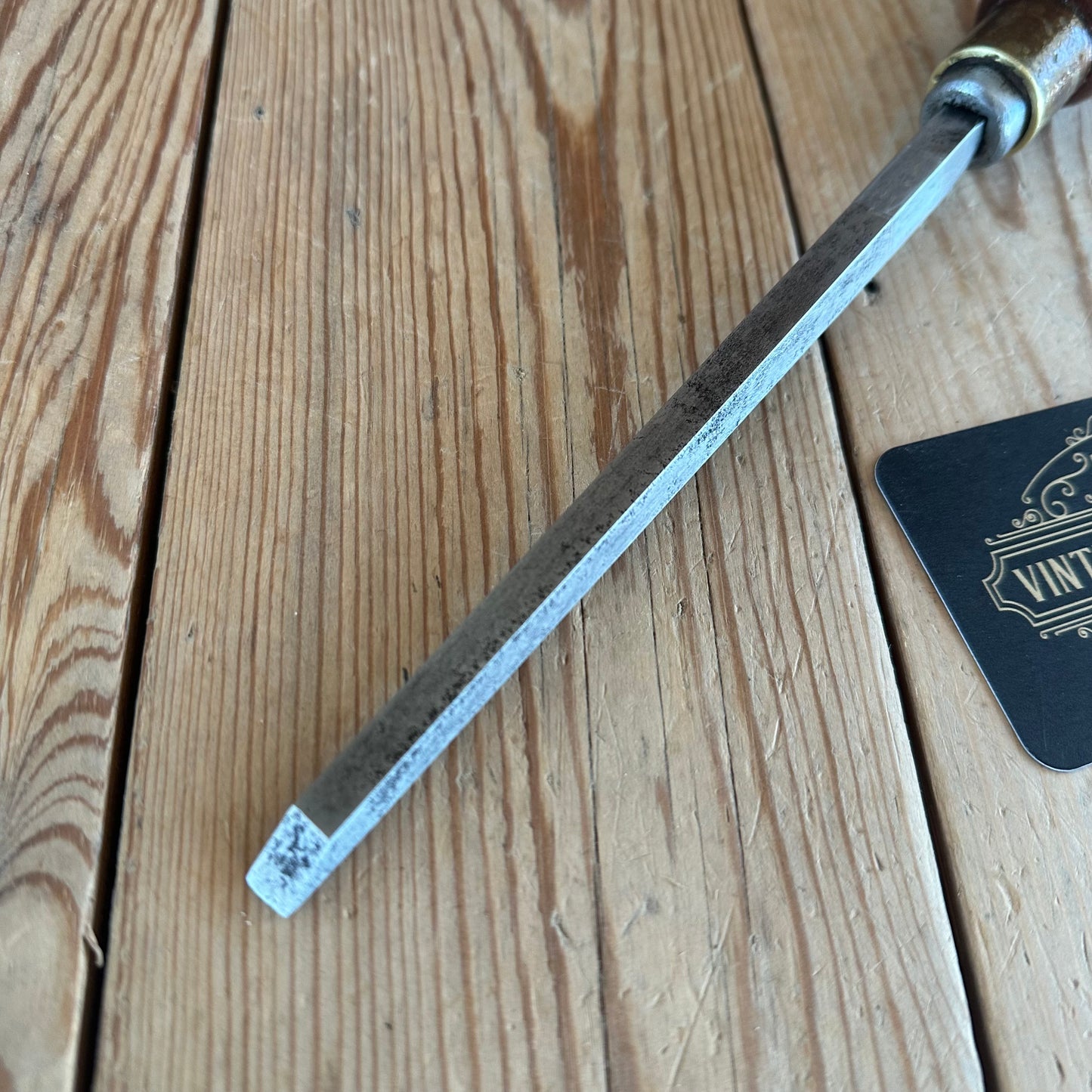 H2044 COOL! Vintage User Made 8mm SASH MORTISE CHISEL