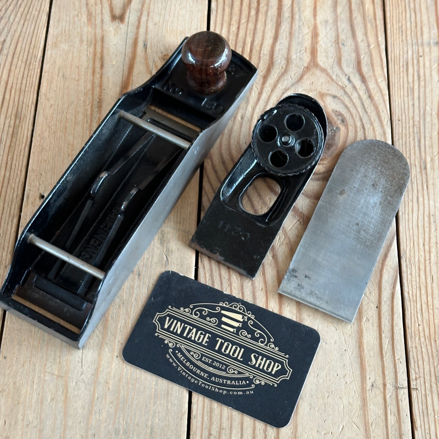 N1127 Vintage STANLEY No.130 double ended BLOCK PLANE IOB