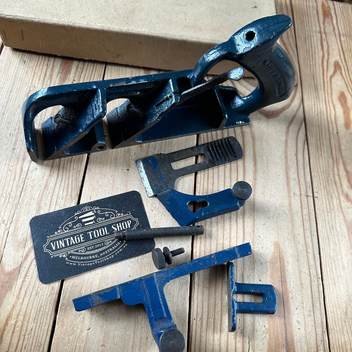 SOLD. N1289 ORIGINAL! Collector Grade Vintage CARTER Australia No:78 Duplex REBATE Rabbet PLANE IOB