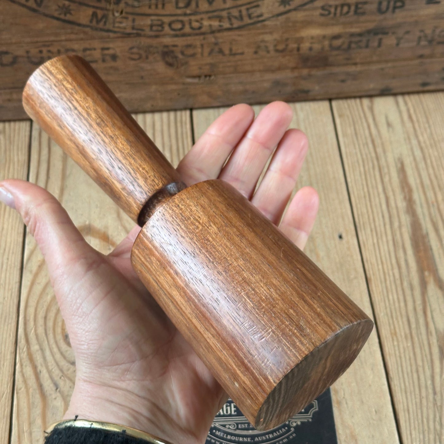 TR213 NEW! Tasmanian Blackwood WOODEN carvers MALLET by Tony Ralph