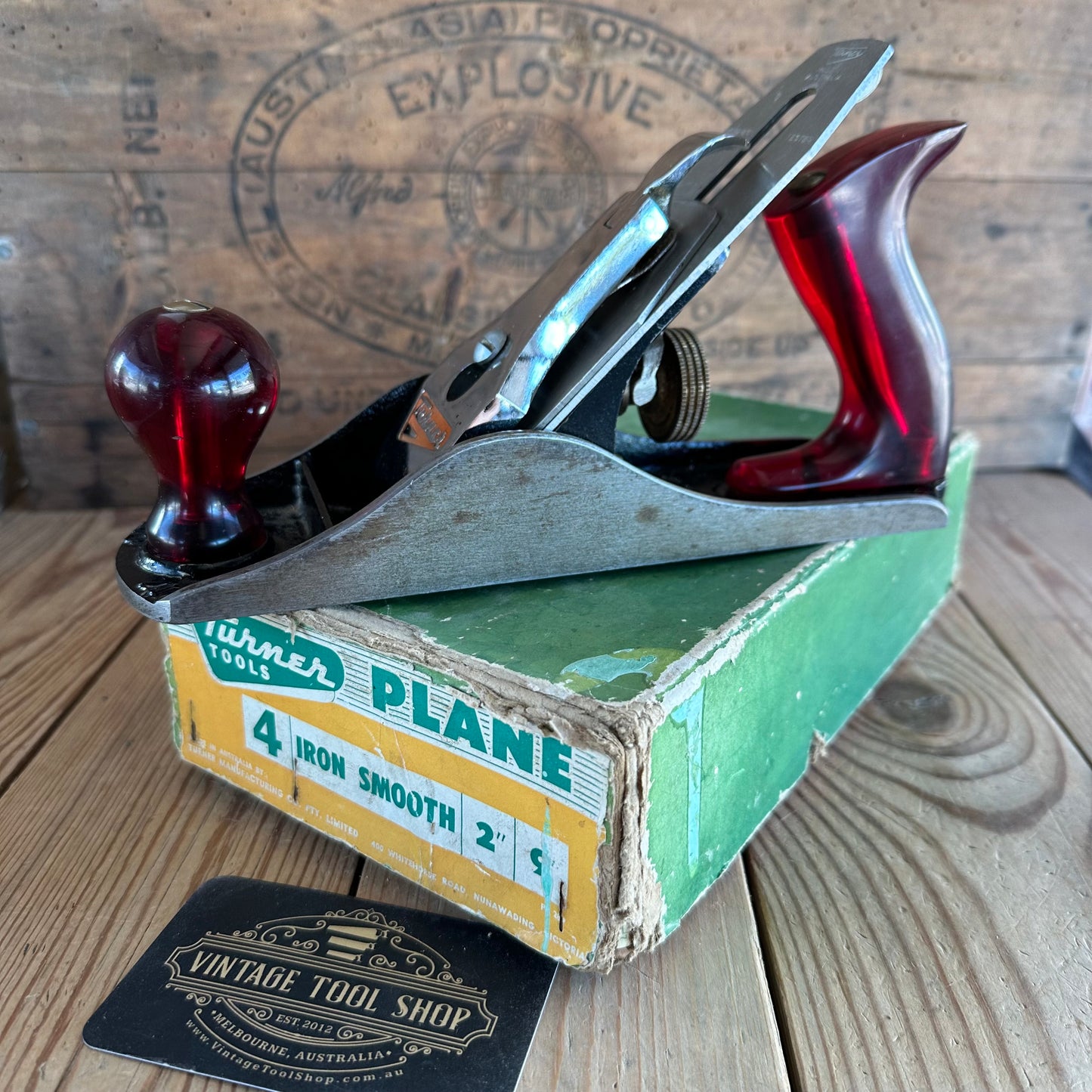 H1756 Vintage TURNER Australia No.4 smoothing PLANE IOB