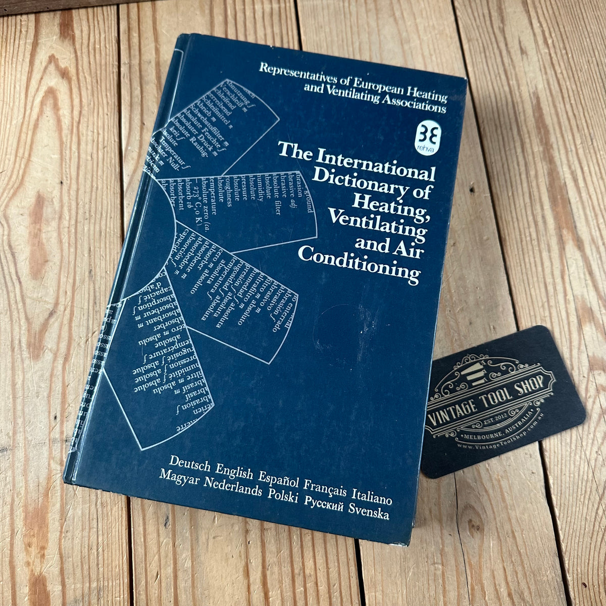 N2047 Vintage 1982 BOOK The INTERNATIONAL DICTIONARY of HEATING, VENTILATING and AIR CONDITIONING in 10 languages
