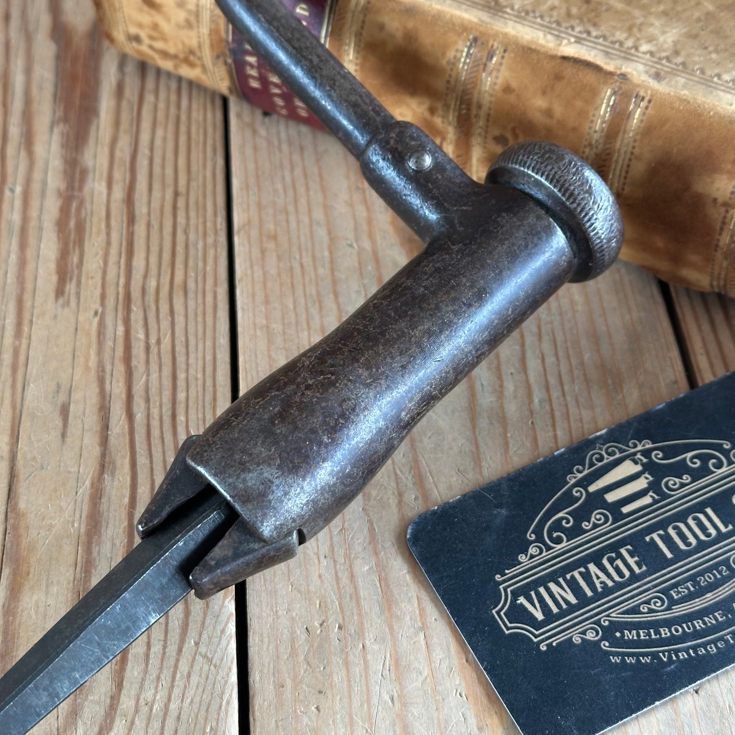 T4567 UNUSUAL! Vintage PATENTED BRACE DRILL