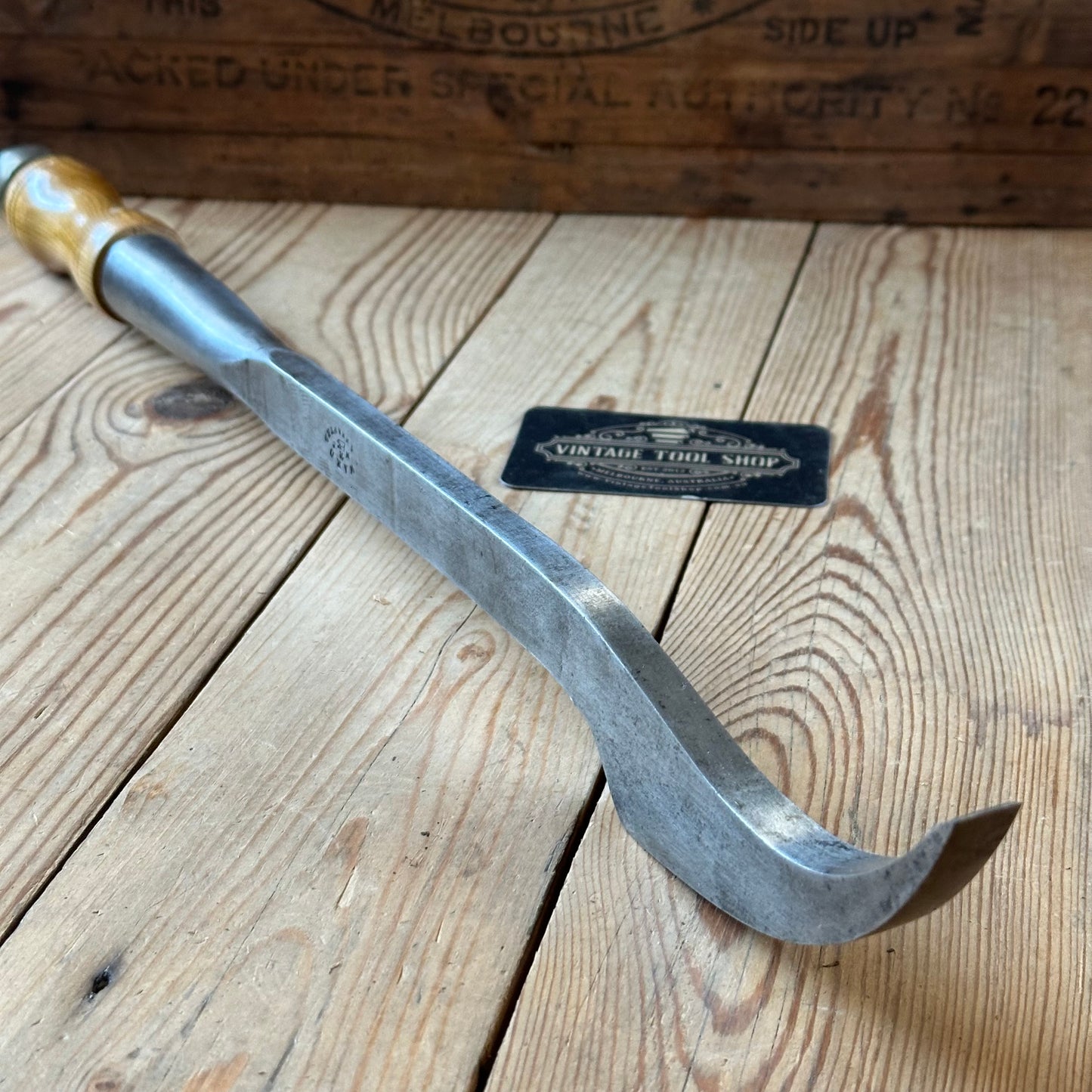 H2511 TIDY! Antique WARD 1/2" SWAN NECK Mortise CHISEL