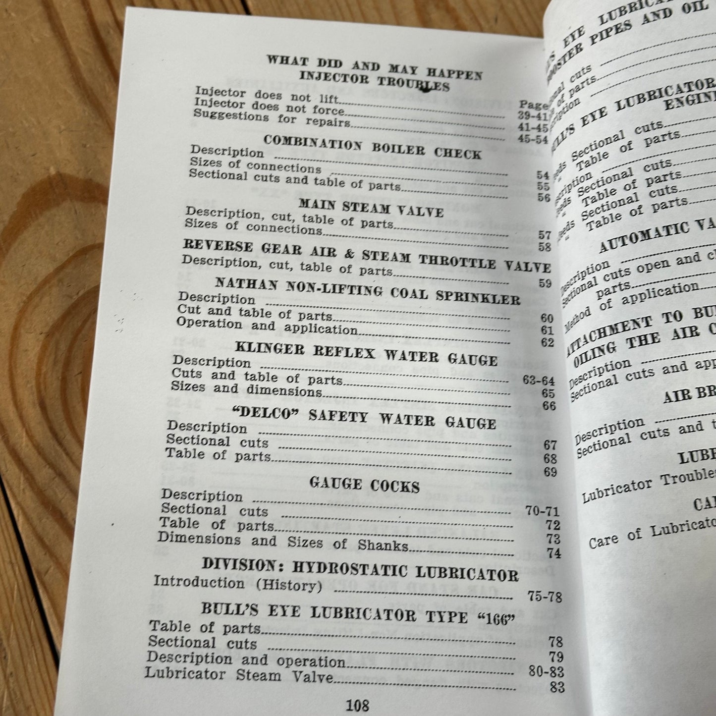 XBN161 Vintage BOOK INJECTIONS, HYDROSTATIC LUBRICATORS and other important LOCOMOTIVE ACCESSORIES by L.Kassander