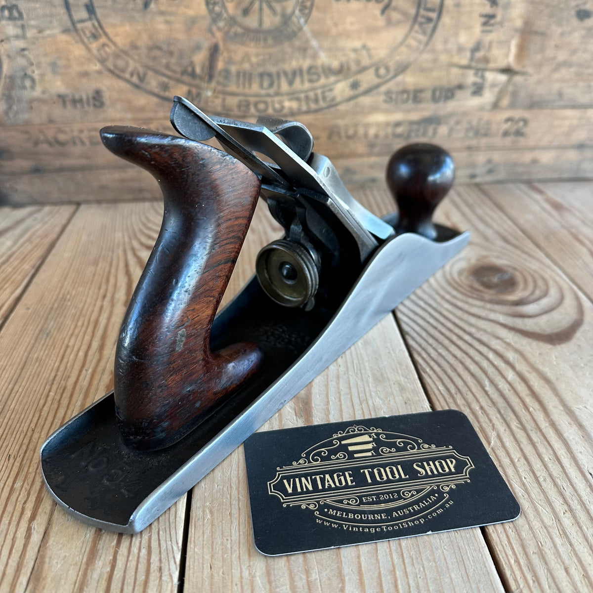 SOLD. H2135 SCARCE! Vintage STANLEY No.5 1/4c CORRUGATED Junior Jack PLANE