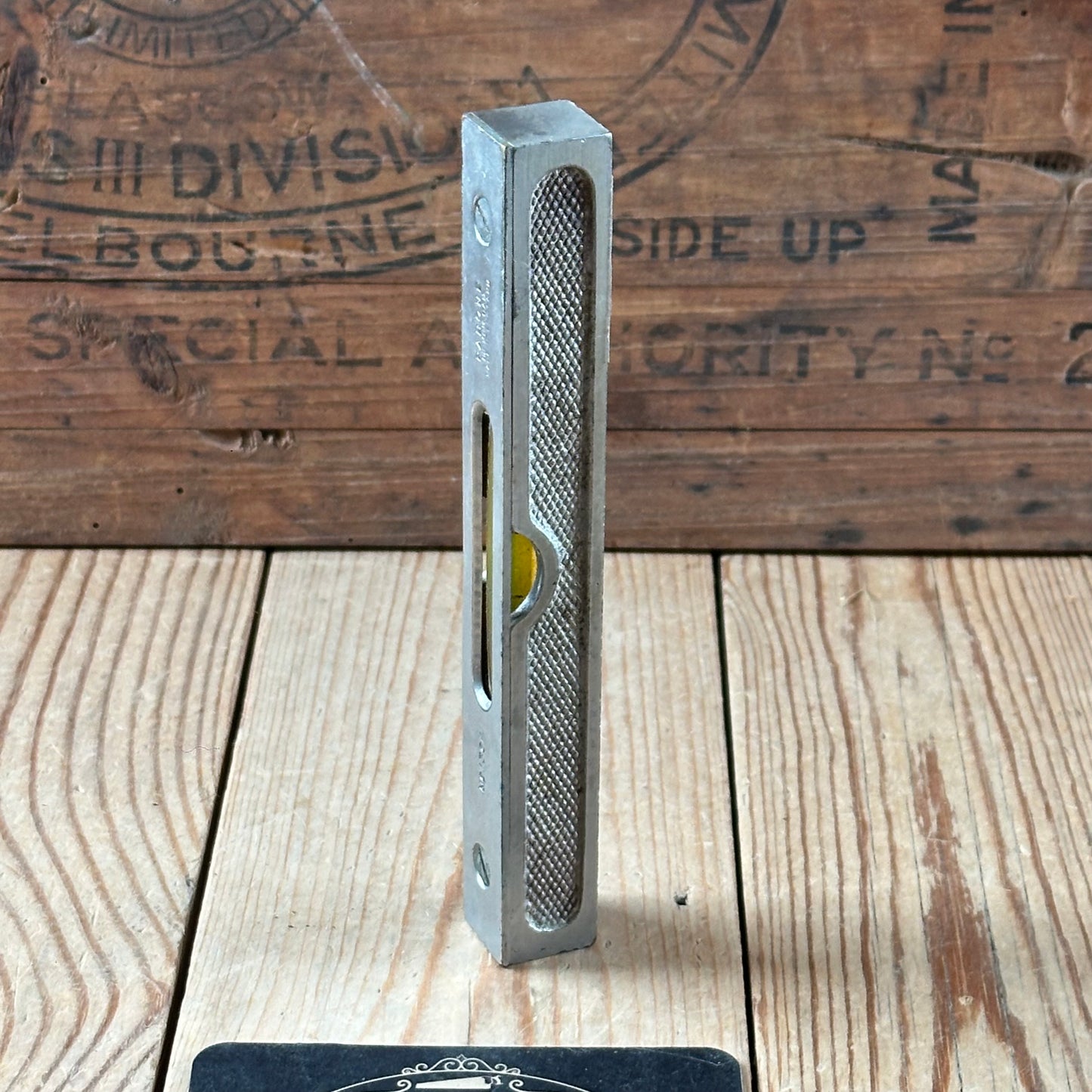 H2509 Vintage small RABONE England No:1394 6” engineers METAL LEVEL
