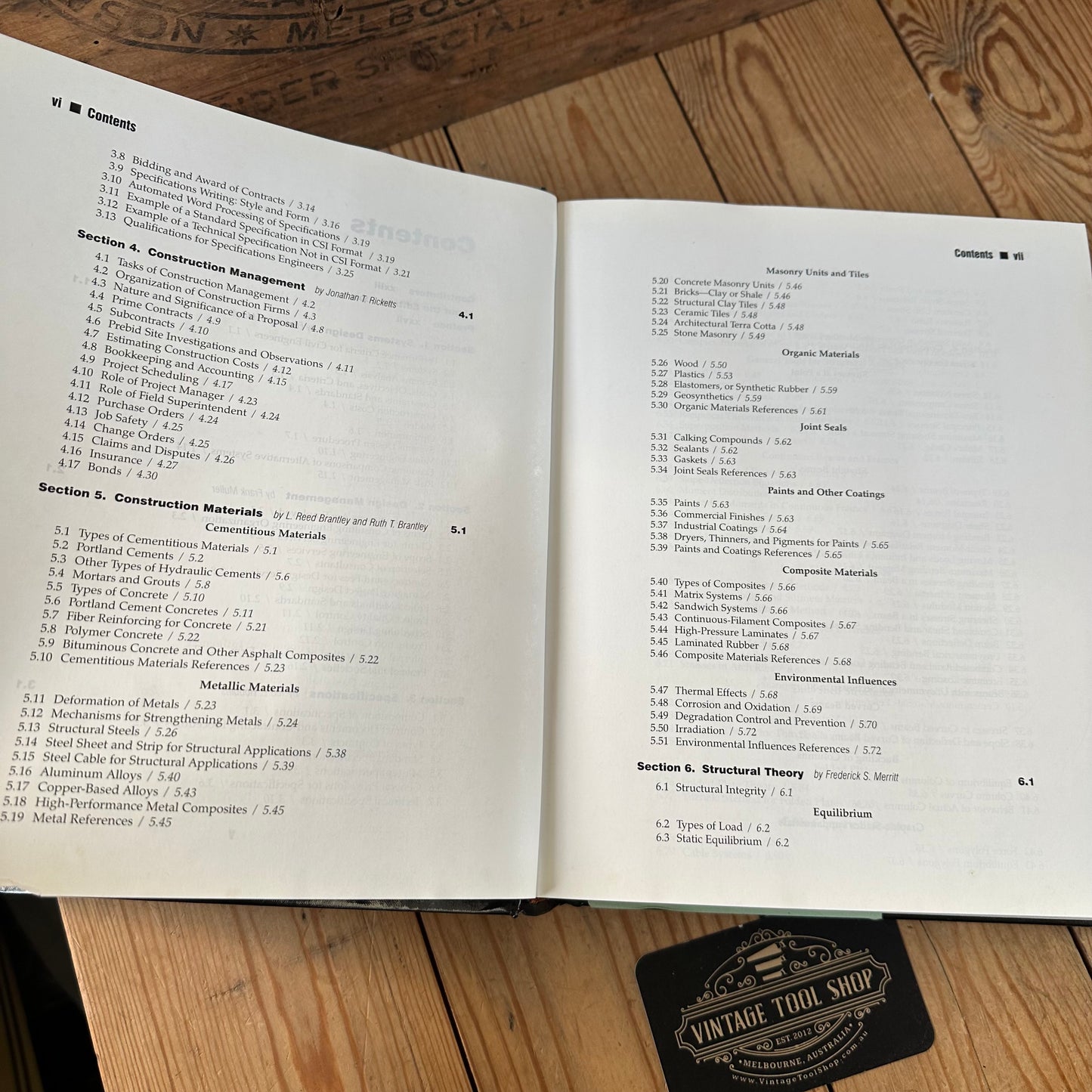 XBN64 Vintage 1995 BOOK STANDARD HANDBOOK for CIVIL ENGINEERS by F.S.Merritt & M.K.Loftin & J.T.Ricketts 4th edition